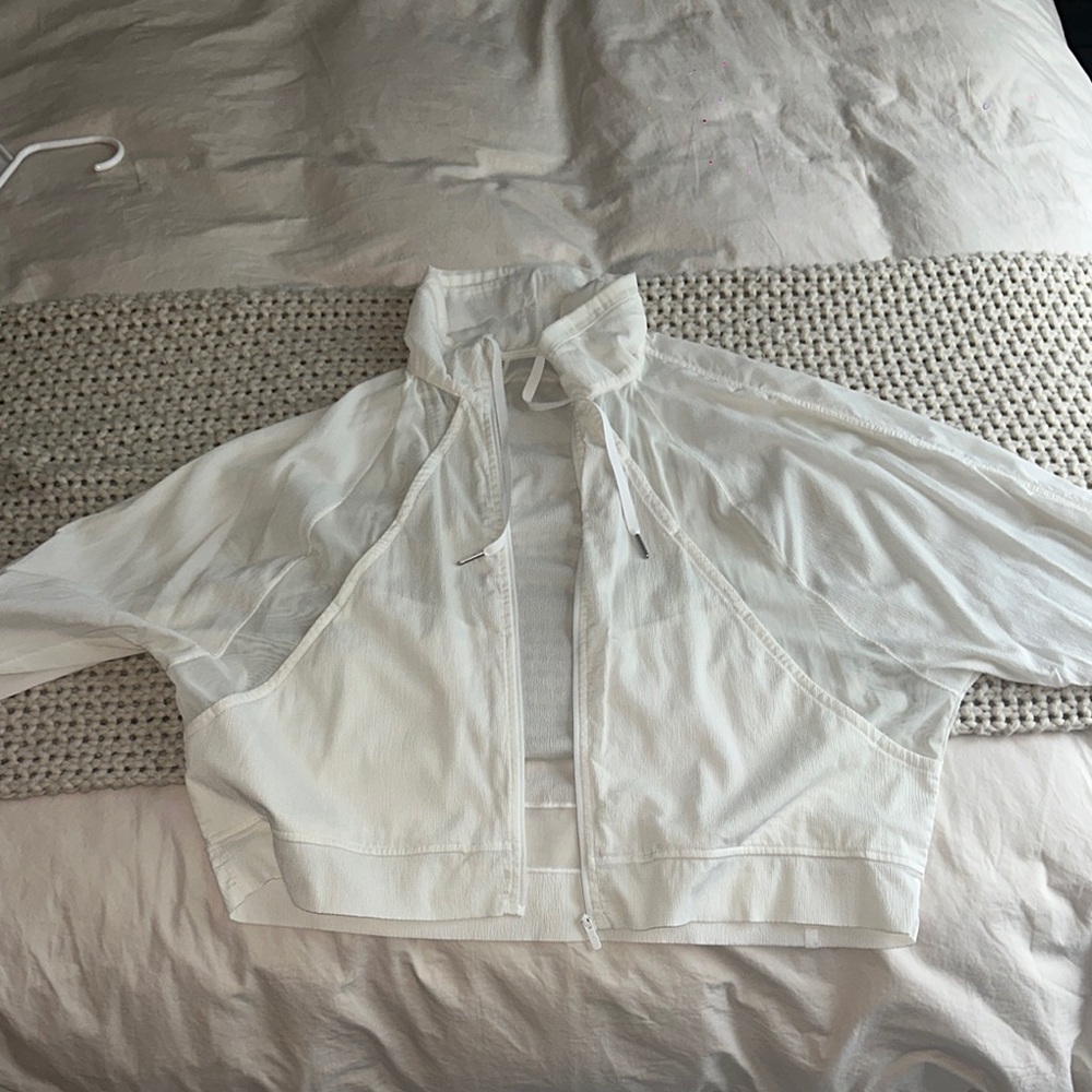 White Zip-Up Jacket